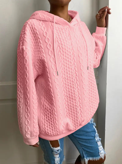 Sweat à capuche décontracté grande taille