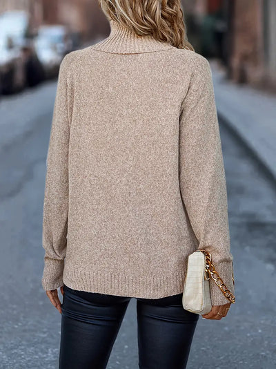 Pull col roulé simple