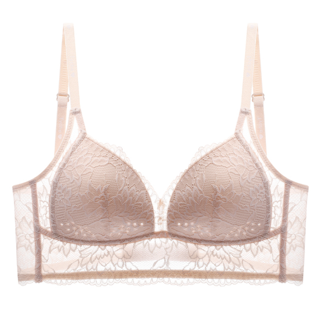 Reggiseno senza schienale in pizzo traspirante