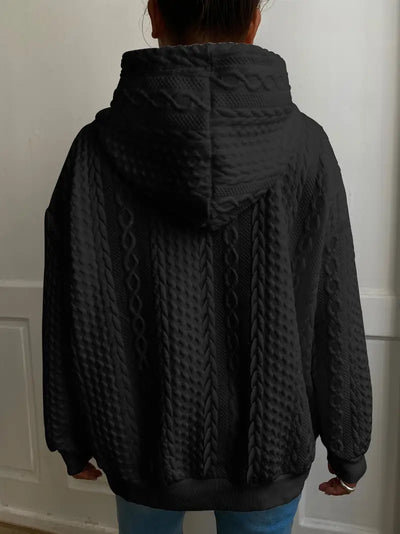 Sweat à capuche décontracté grande taille