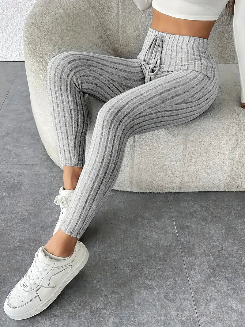 Legging Taille haute Élastique à Cordon