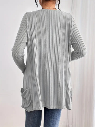 Cardigan long loose avec poches