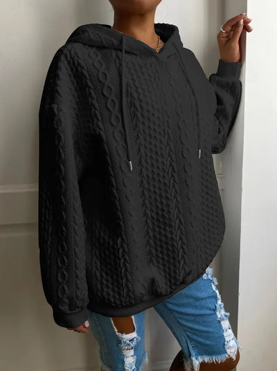 Sweat à capuche décontracté grande taille