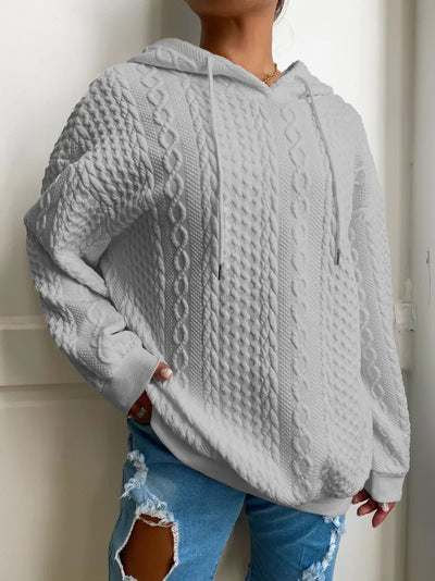 Sweat à capuche décontracté grande taille