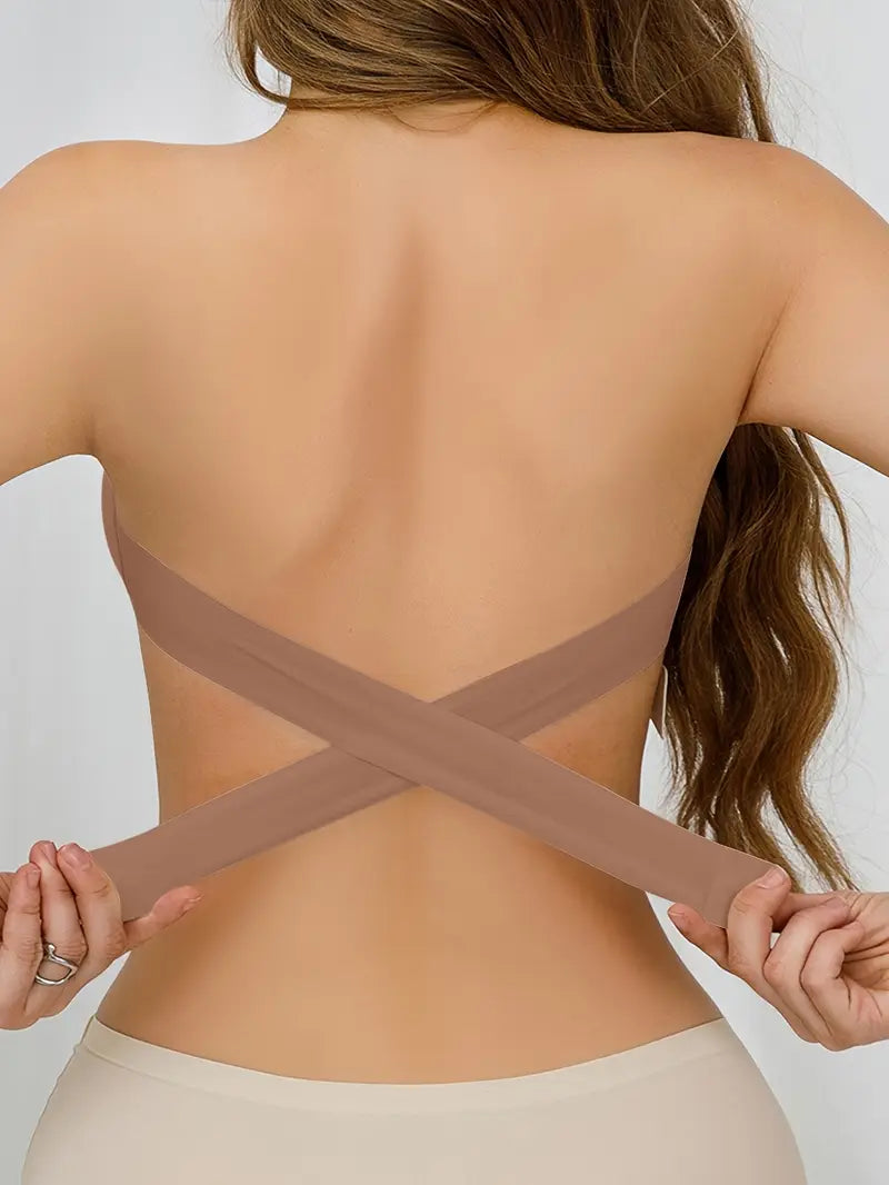 Cross Backless Bra