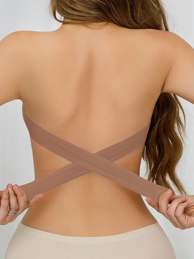 Cross Backless Bra