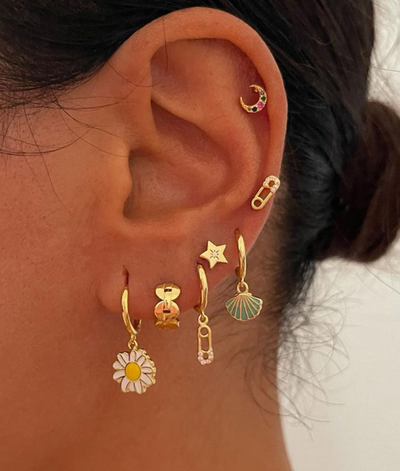 Pendientes luna jenna
