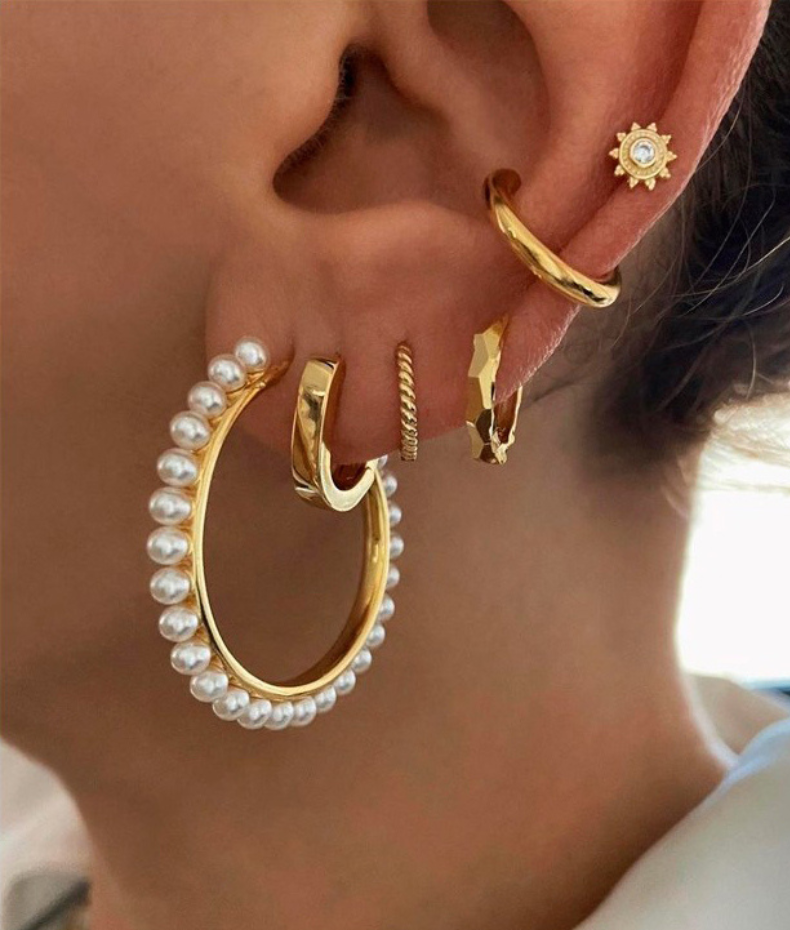 Ensemble boucles d'oreilles Emilia