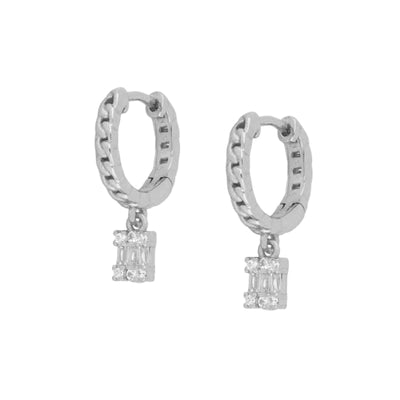 Anneaux d'oreilles pendentif Emma