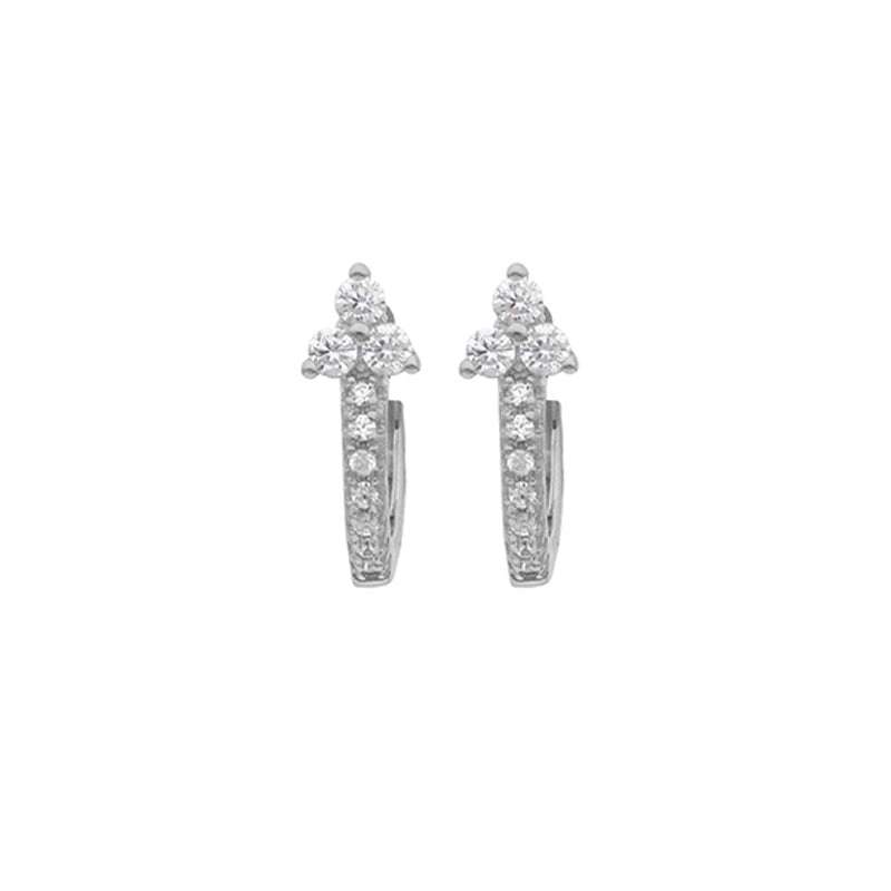 Ensemble boucles d'oreilles Rose