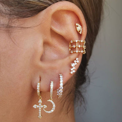 Pendientes de ojo de iris