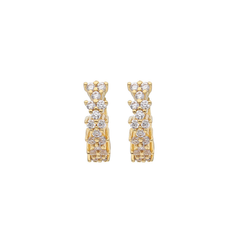 Ensemble boucles d'oreilles Rose