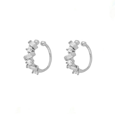 Bagues d'oreilles brillantes Emma
