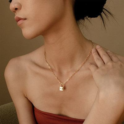 Collier personnalisable cadenas