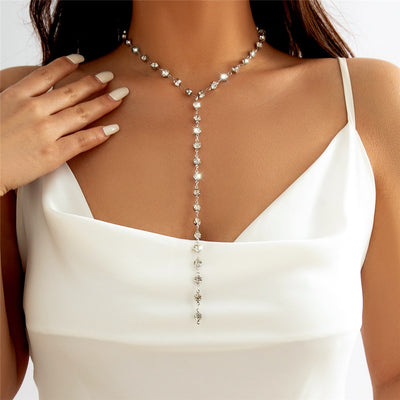 Collar largo brillante