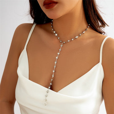 Collar largo brillante