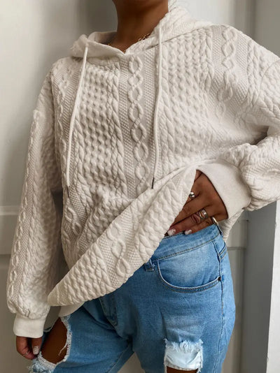 Sweat à capuche décontracté grande taille