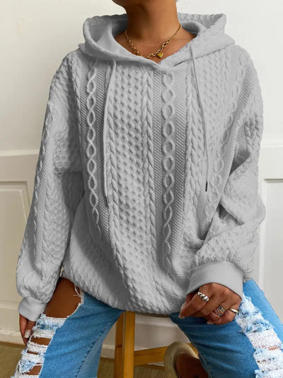 Sweat à capuche décontracté grande taille