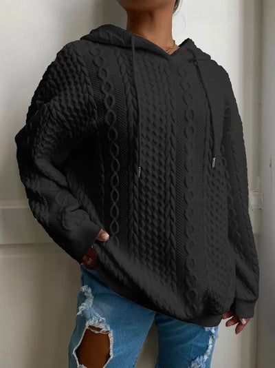 Sweat à capuche décontracté grande taille