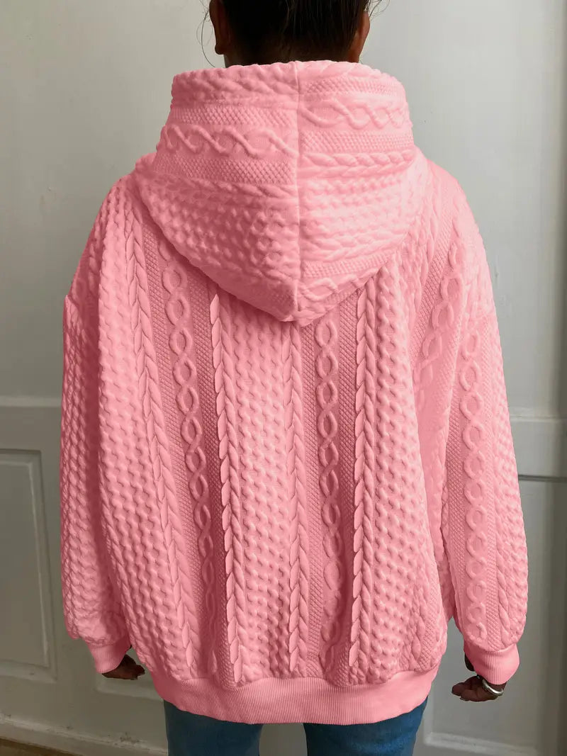 Sweat à capuche décontracté grande taille