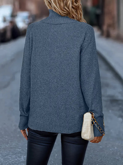 Pull col roulé simple