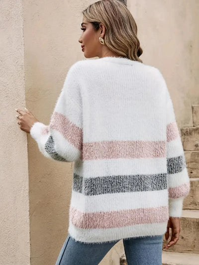 Cardigan doux et texturé mi-long