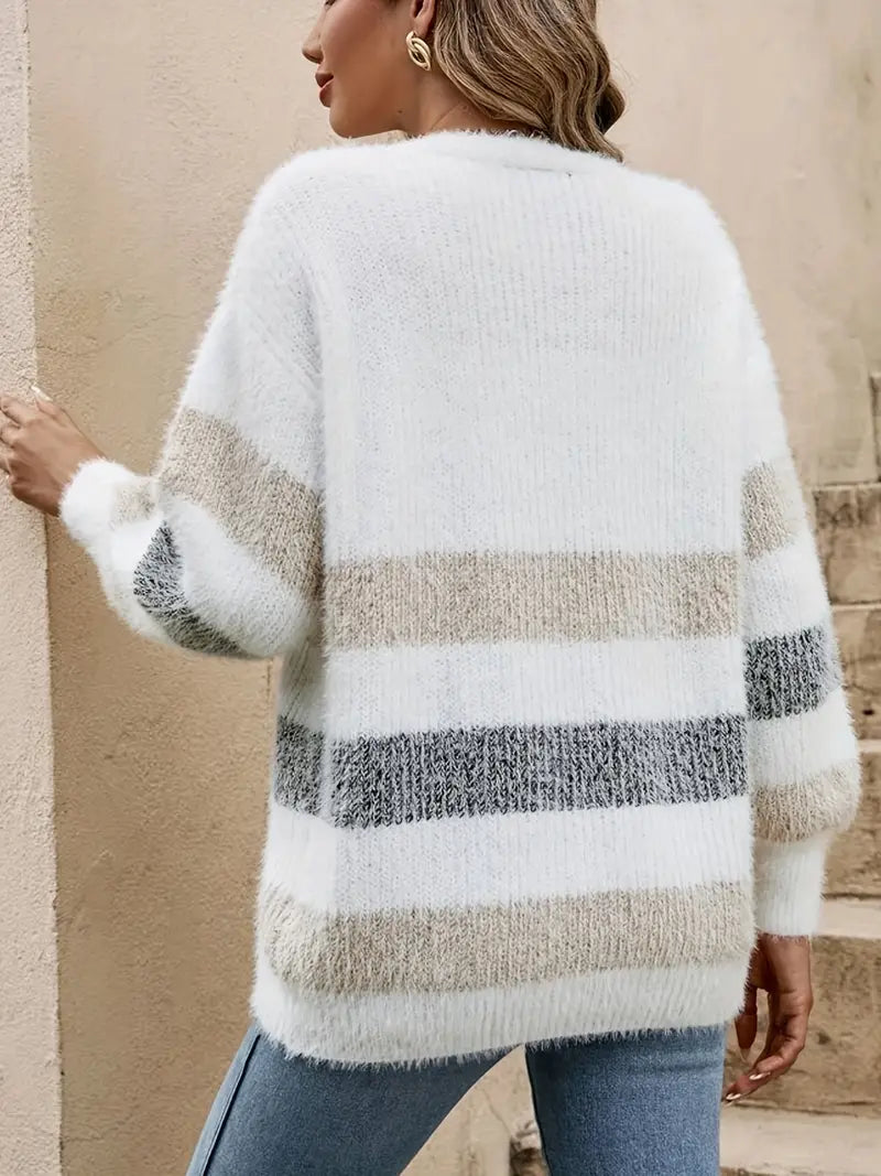 Cardigan doux et texturé mi-long