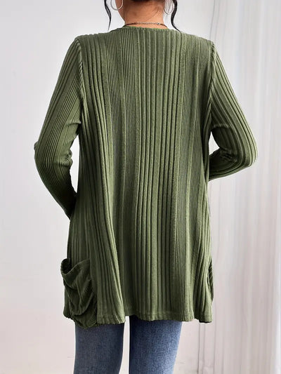 Cardigan long loose avec poches