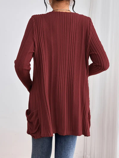 Cardigan long loose avec poches