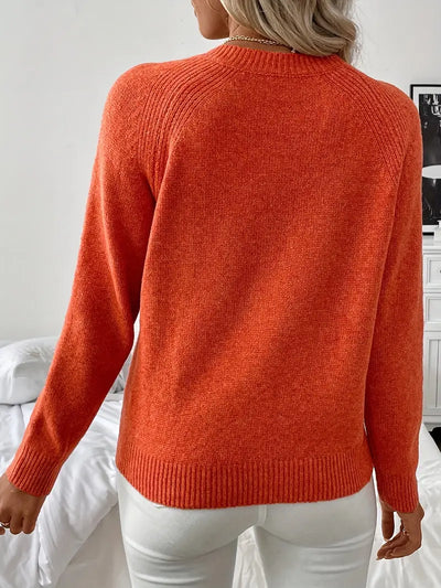 Pull Épaule Asymétrique avec Boutonnage