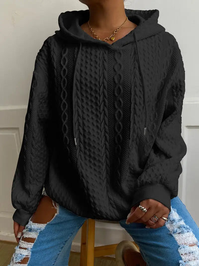 Sweat à capuche décontracté grande taille