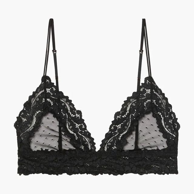 Reggiseno in pizzo e rete trasparente