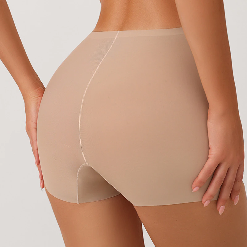 Beige sømløs culotte shorts