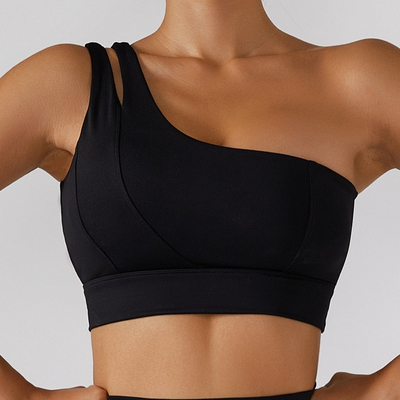 Asymmetrisk dobbelt yoga-bh