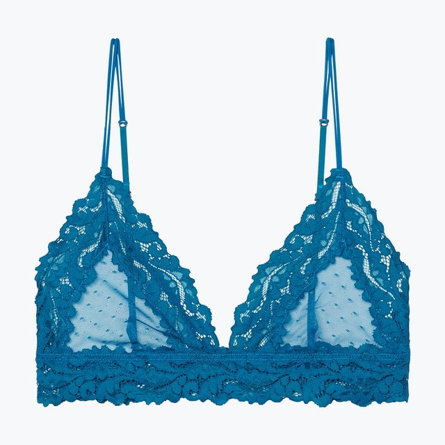 Reggiseno in pizzo e rete trasparente