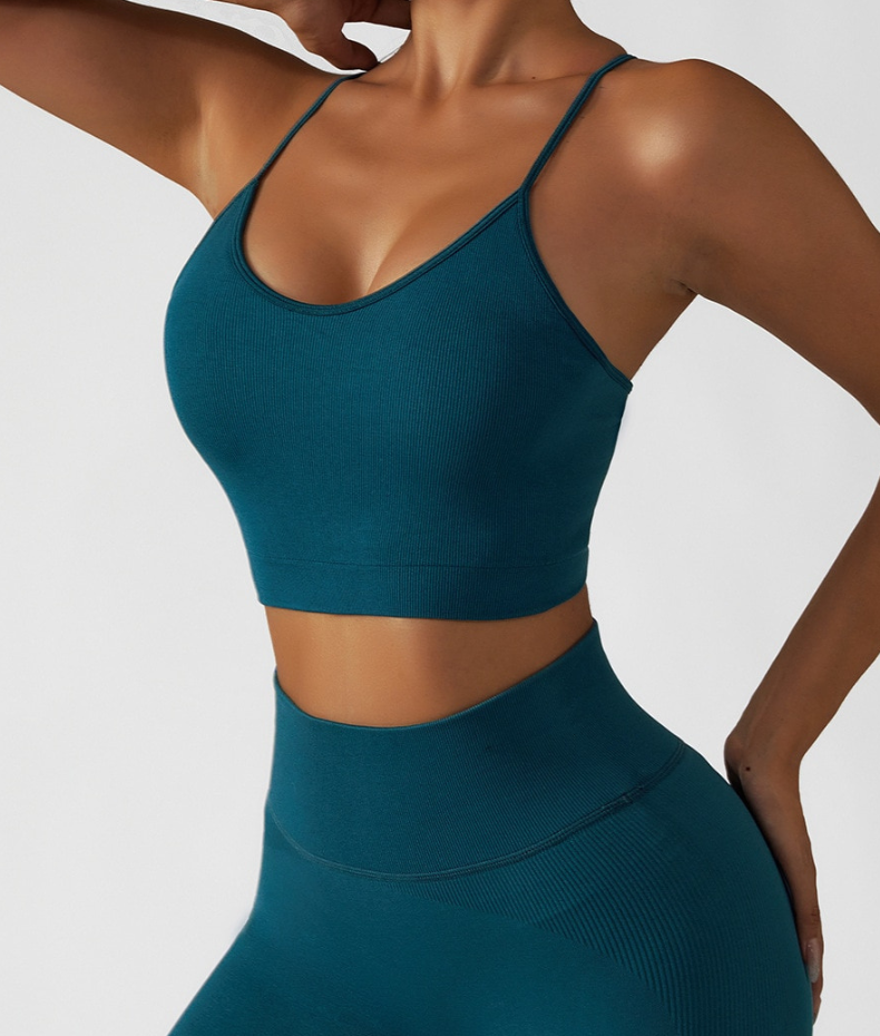 Reggiseno sportivo con spalline sottili