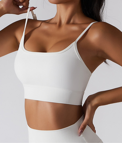 Reggiseno yoga con spalline sottili