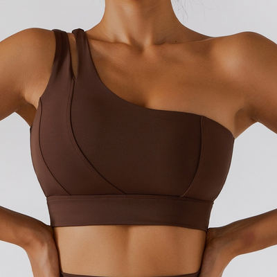 Asymmetrisk dobbelt yoga-bh
