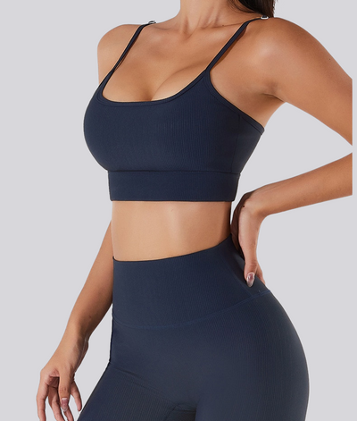 Reggiseno yoga con spalline sottili