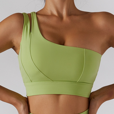 Asymmetrisk dobbelt yoga-bh