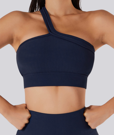 Reggiseno yoga asimmetrico