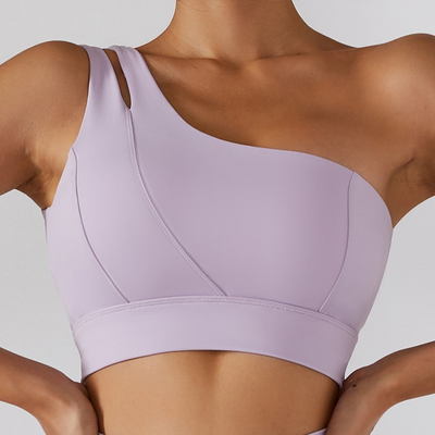 Asymmetrisk dobbelt yoga-bh