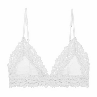 Reggiseno in pizzo e rete trasparente