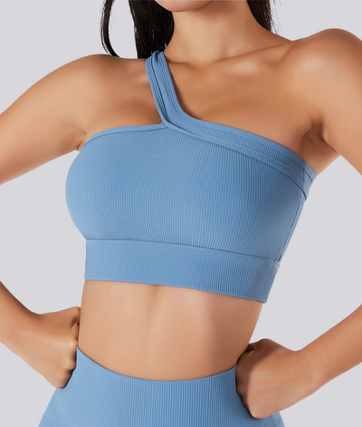 Reggiseno yoga asimmetrico