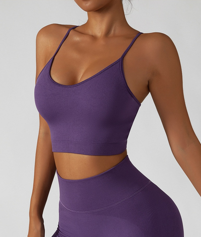 Reggiseno sportivo con spalline sottili