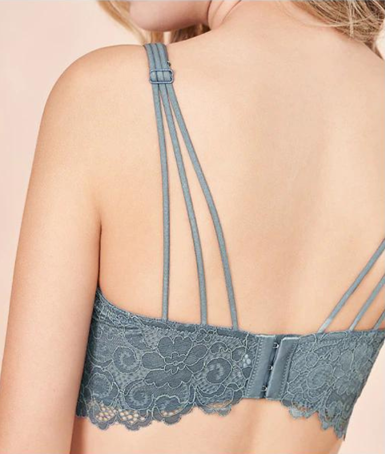 Reggiseno in pizzo con spalline larghe