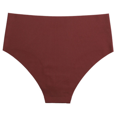 Slip sgambato a vita alta in seta ghiaccio