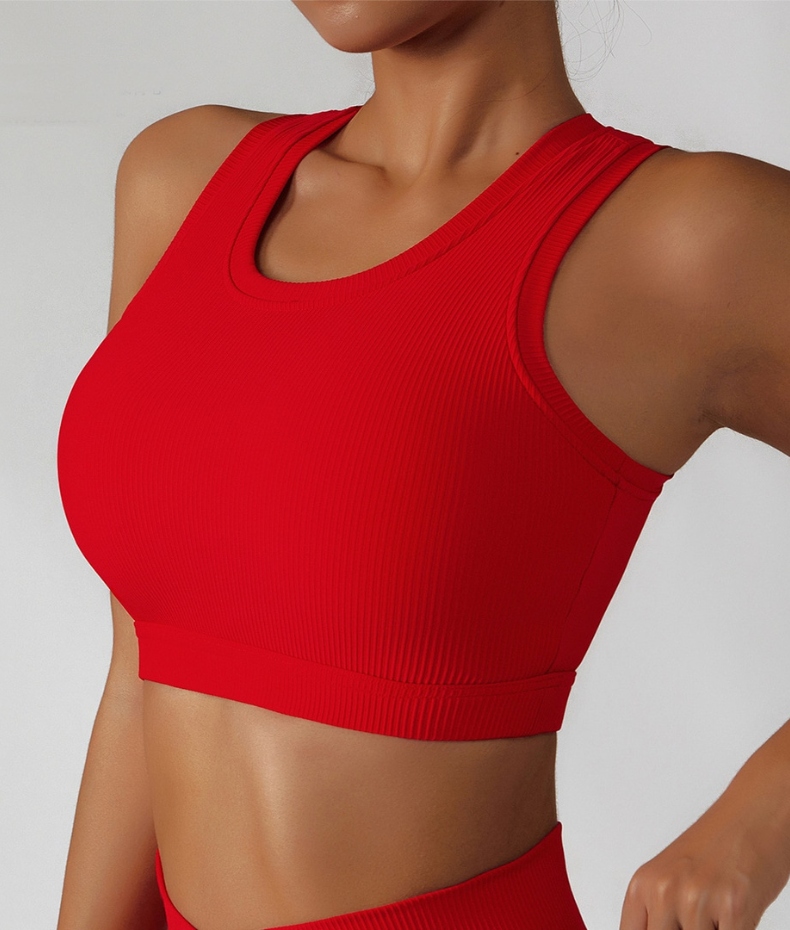 Reggiseno sportivo velato contenitivo