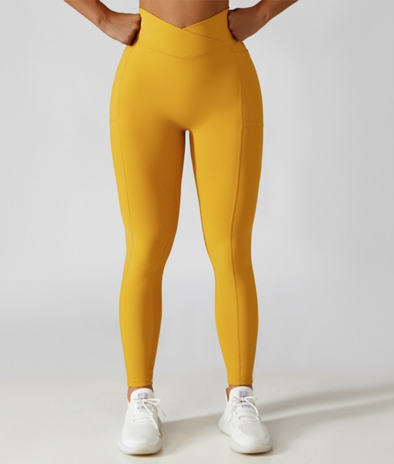 Leggings komfort med lomme i livet V