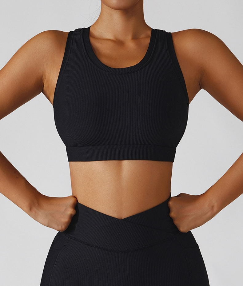 Reggiseno sportivo velato contenitivo